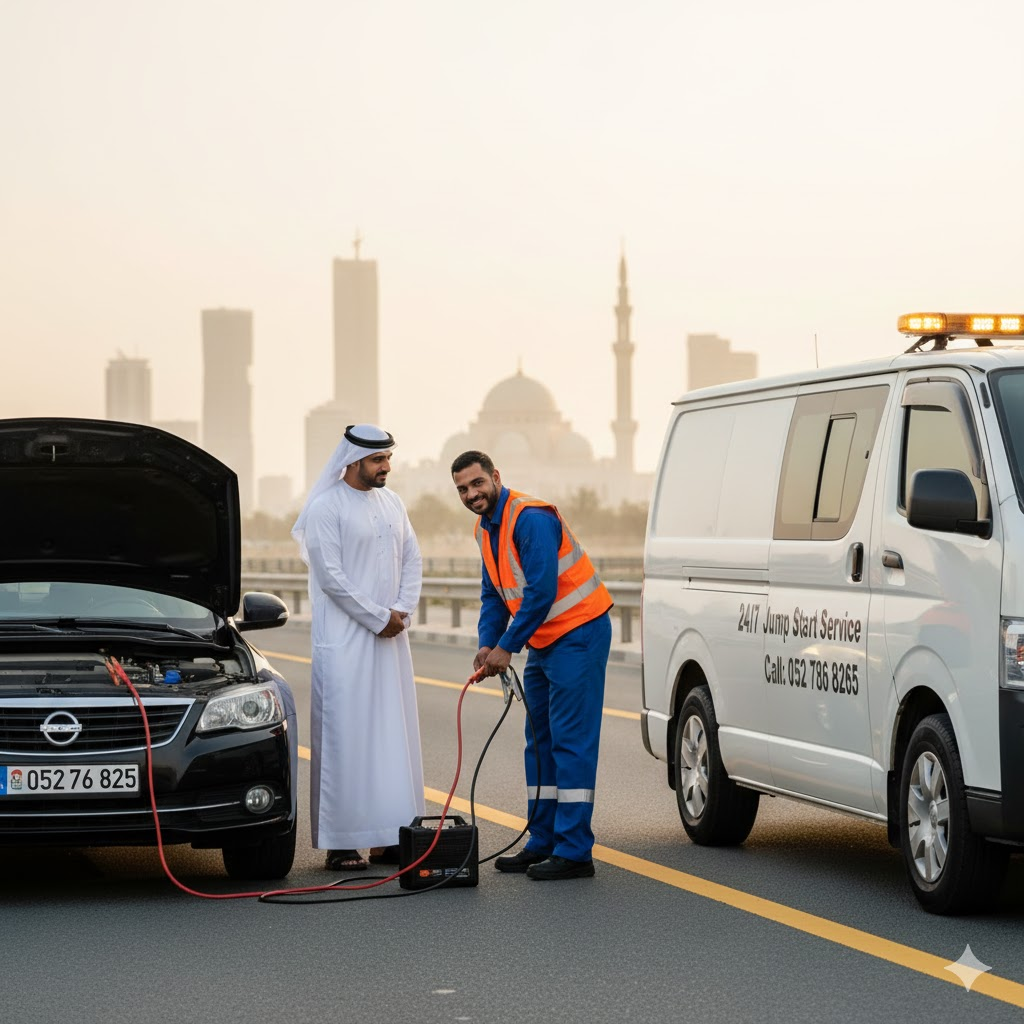 Car Battery Jump Start Sharjah