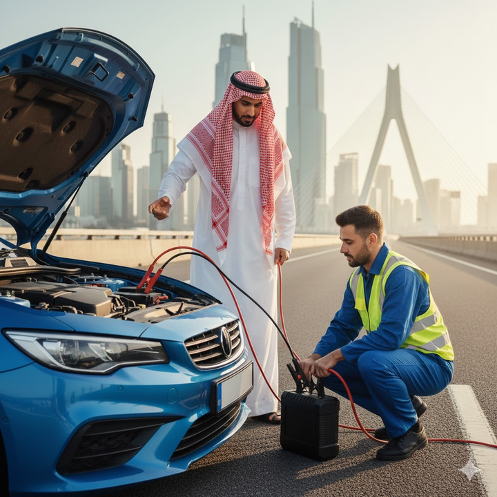Fast & Reliable Battery Jump Start Service in Sharjah