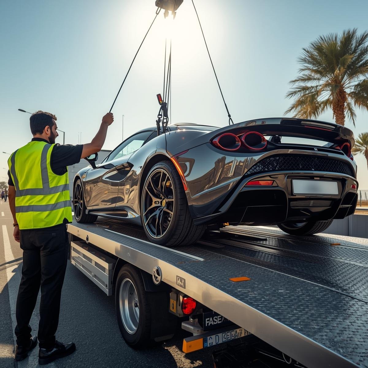 Full Down Car Towing Sharjah