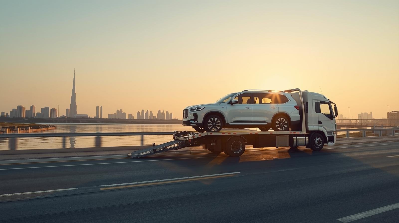 luxury car towing service in Al Qusais Sharjah